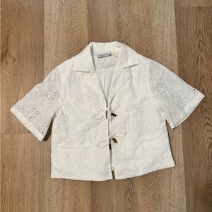 Petite Studio Nadia Cotton Eyelet Blouse